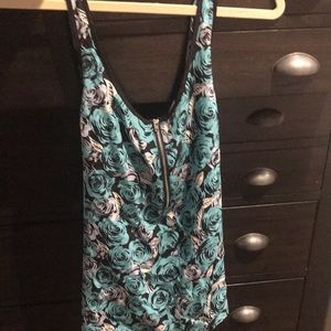 Open back Yumi Kim floral silk tank top